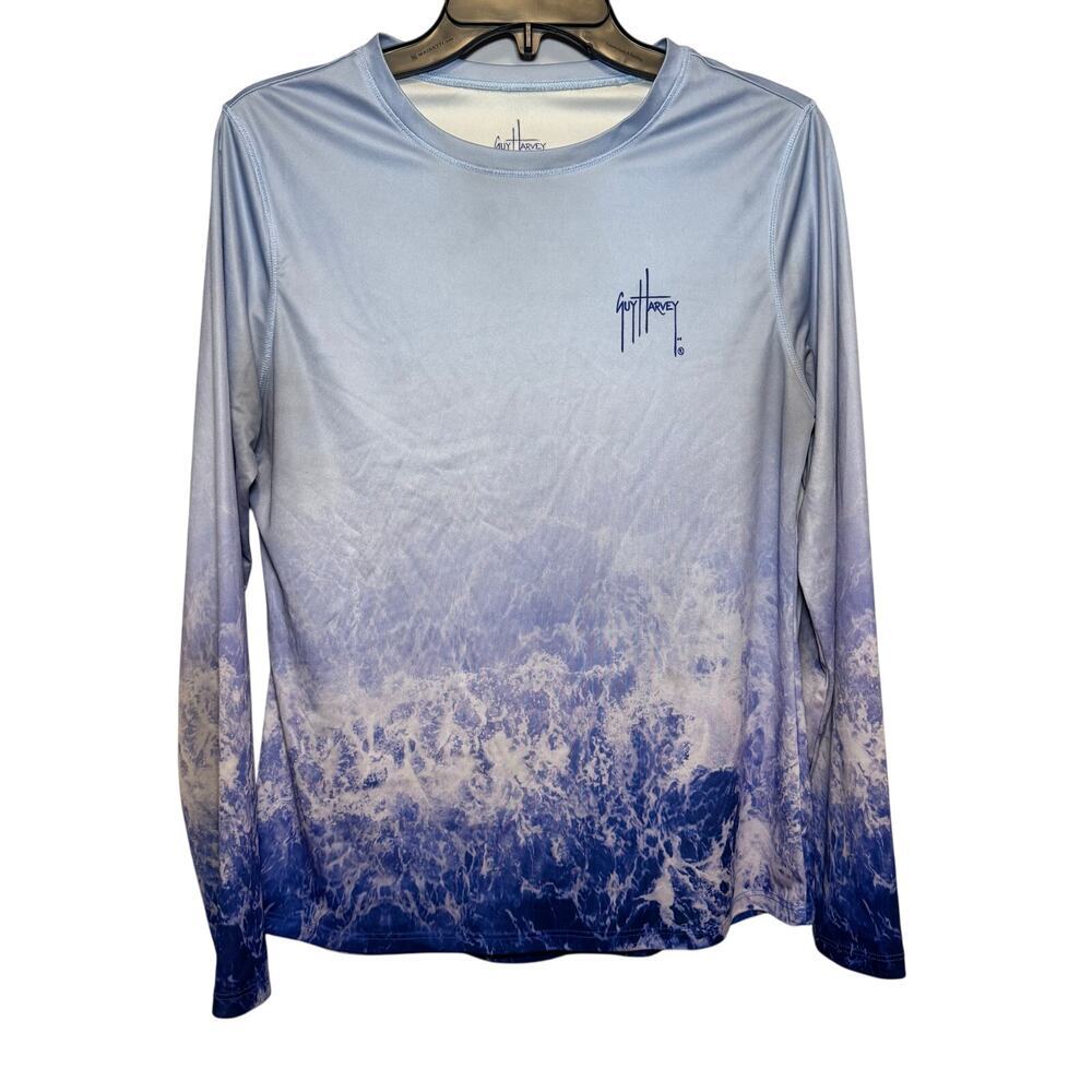 Guy Harvey women’s long-sleeve‎ performance sun protection shirt. Size M